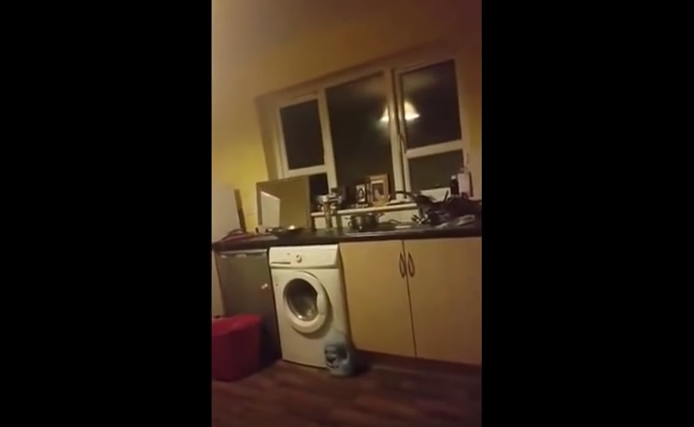Woman Films Supposed Poltergeist