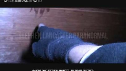 HAUNTED Burned Footprints on Ceiling