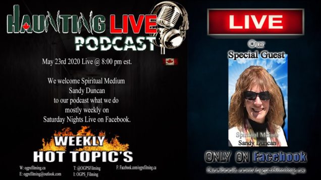 HauntingLIVE! Podcast #9 Sandy Duncan